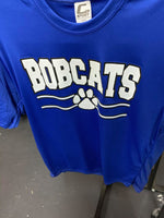 Youth Bobcats Blue Dry Fit