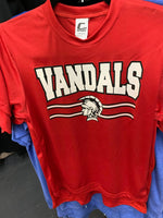 Youth Red Vandals Dry Fit Tee