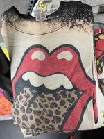 Rolling Stones Leopard Tongue Bleached Tee